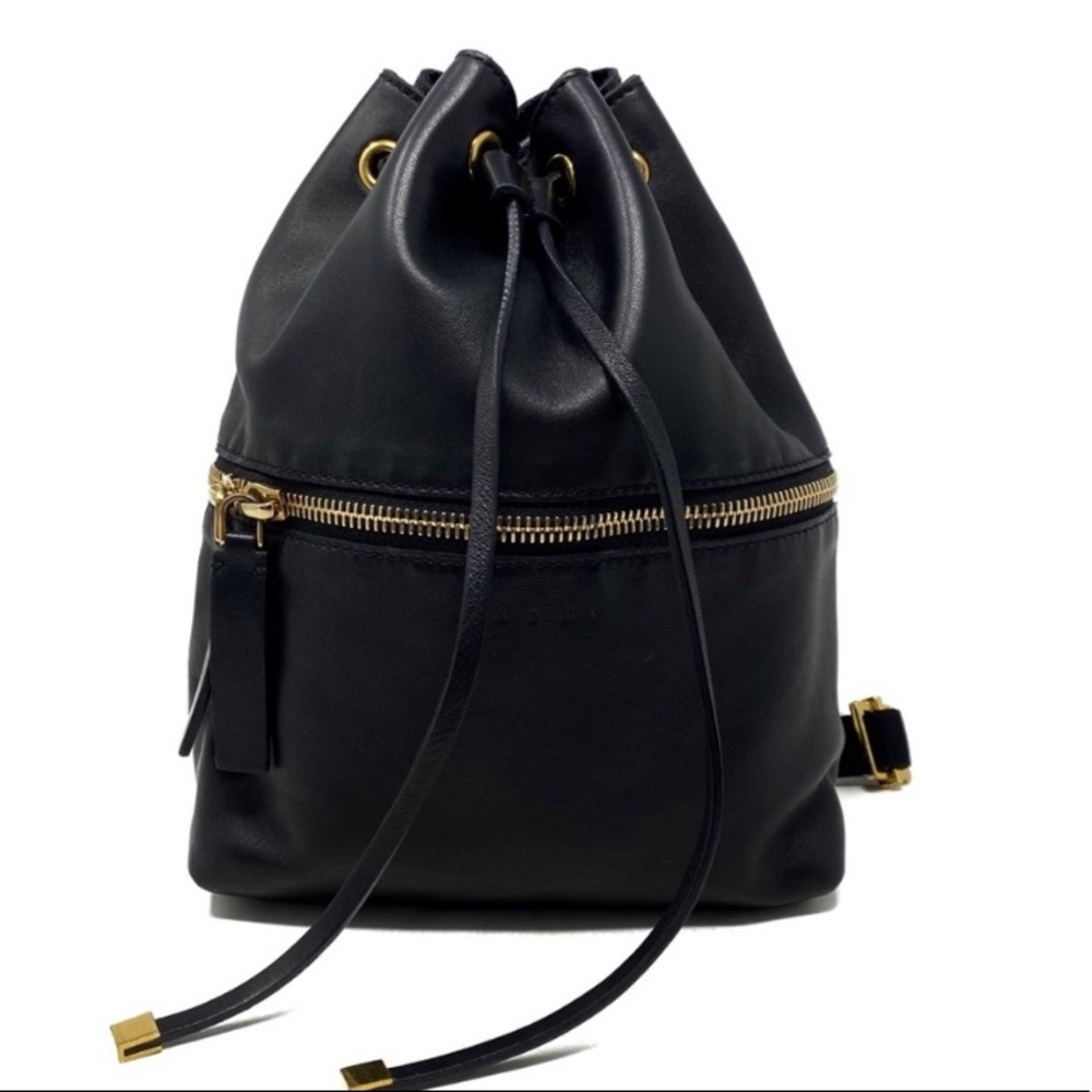 Marni Mini Leather Drawstring Backpack